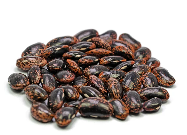 Fire Beans Phaseolus Coccineus Front White Background — Stock Photo, Image