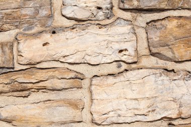 Doğal taşlardan yapılmış duvar