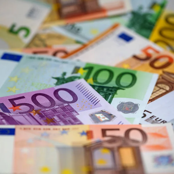 Avro para birimi olarak banknotlar, yakın plan