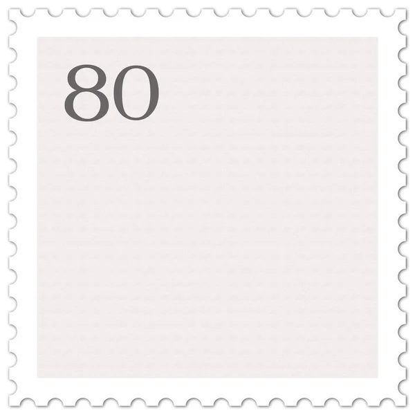 Postage Stamp Front White Background — Stock Photo, Image