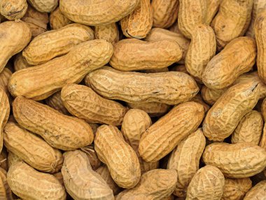 Yakın planda bir sürü fıstık.