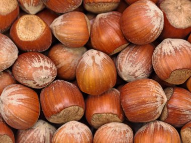 Yakın plan fındıklar.