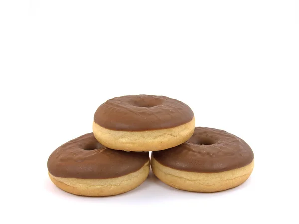 Donuts Sobre Fondo Blanco —  Fotos de Stock