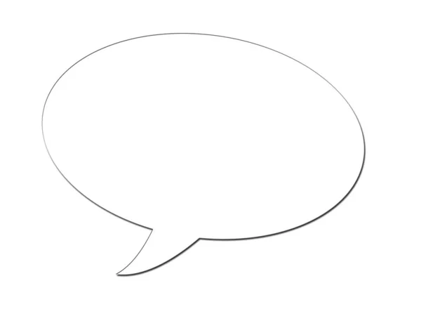 Blank Speech Bubble Illustration — Stock Photo, Image