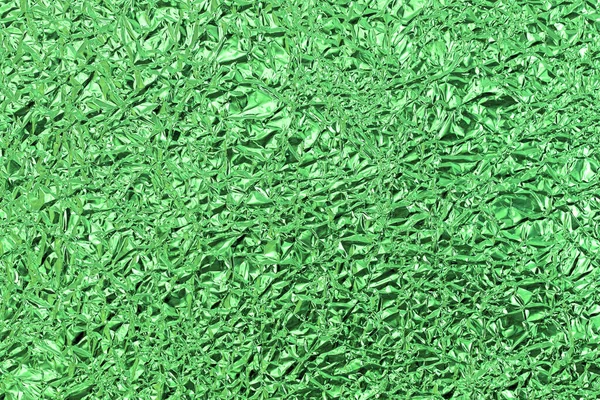 Green Aluminum Foil Background — Stock Photo, Image