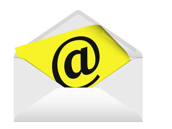 Mail Envelope Ilustração Simbólica — Fotografia de Stock