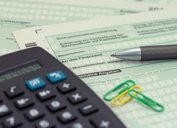 Forms Tax Return Germany — Stock Photo, Image