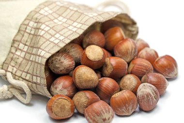 Yakın plan fındıklar.