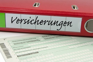 Vergi iadesi için dosya dizini, Almanca kelime Versicherungen