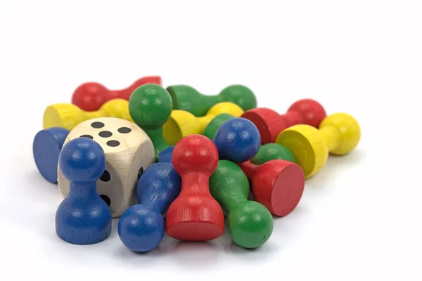 Play Figures Various Board Games — Stock Photo, Image