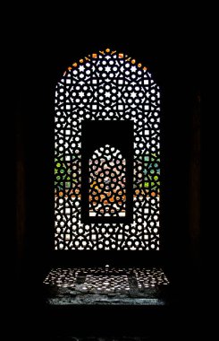 Babür Kralı 'nın mezarının penceresi.