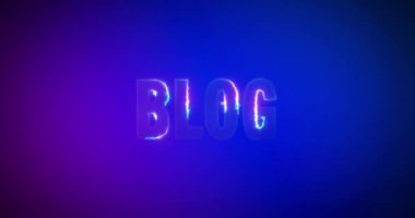 Blog. Elektrikli yıldırım kelimeleri. Logotype