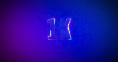 - 1K. Elektrikli yıldırım kelimeleri. Logotype. 1000.