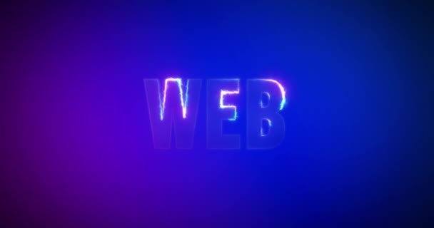 Le Web. Paroles électriques. Logotype. Internet