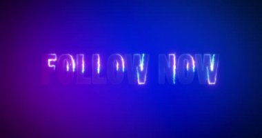 Şimdi takip et. Elektrikli yıldırım kelimeleri. Logotype