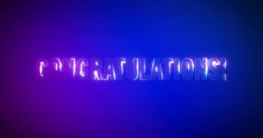 Kutlarım. Elektrikli yıldırım kelimeleri. Logotype