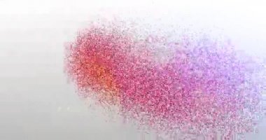 Takip et. Parçacık Logosu. Metin Canlandırması