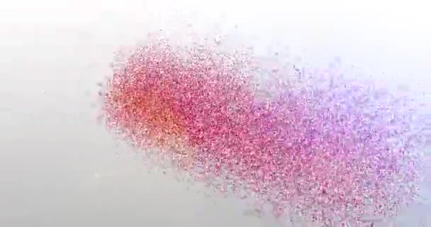 Coaching. Particle Logo. Text Animation — Stock Video