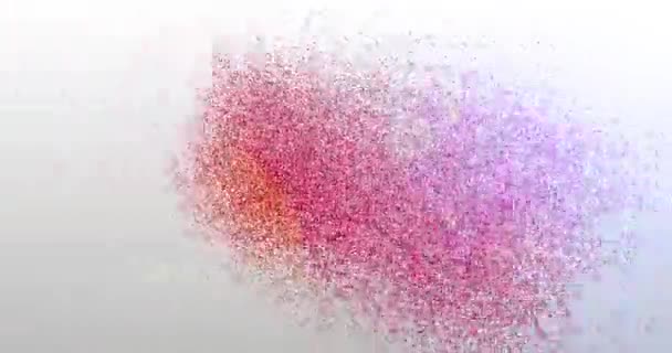 Start. Particle Logo. Text Animation — Stock Video