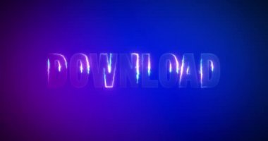 İndirin. Elektrikli yıldırım kelimeleri. Logotype