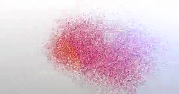 Viral. Particle Logo. Text Animation — Stock Video