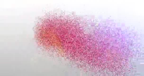 Rouvrir. Logo des particules. Animation de texte