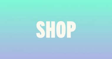 Logotype 'dan alışveriş yap. Yumuşak Metin Canlandırması. 