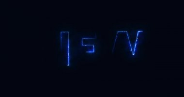 Yeni mi? Elektrikli yıldırım metni. Logotype