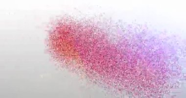 Başla. Parçacık Logosu. Metin Canlandırması