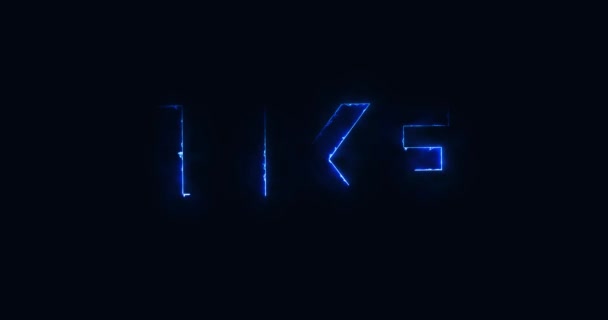 Som... Elektrisk blixttext. Logotyp — Stockvideo