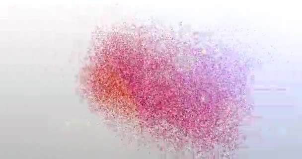 Des idées. Logo des particules. Animation de texte