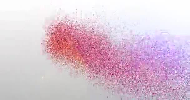 Suivez-moi. Logo des particules. Animation de texte