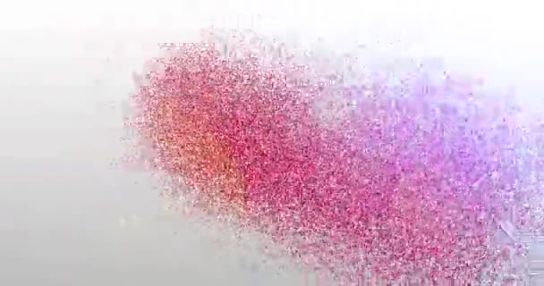 La beauté. Logo des particules. Animation de texte