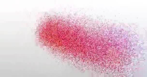 La mode. Logo des particules. Animation de texte