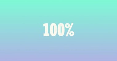 % 100 Kalite Logoti. Yumuşak Metin Canlandırması. 