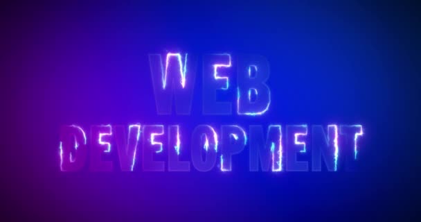 Développement Web. Paroles électriques. Logotype — Video