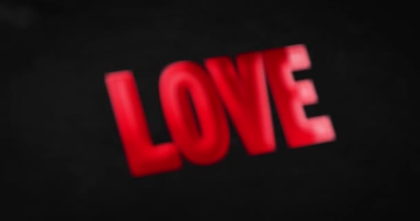 Liebe. Text. 4K-Animation — Stockvideo