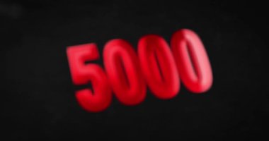 5000, 5K Logotype. 4K canlandırması