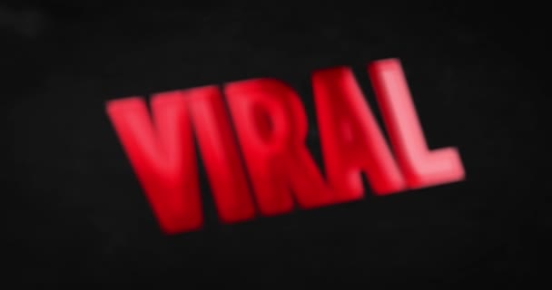 Viraal. 4K animatie — Stockvideo