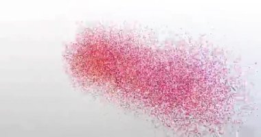 İş teklifi. Parçacık Logosu. Metin Canlandırması