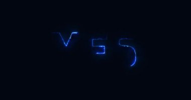 Öyle mi? Elektrikli yıldırım metni. Logotype
