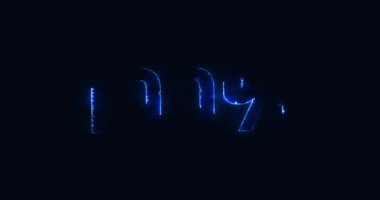Yüzde yüz. Elektrikli yıldırım metni. Logotype