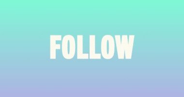 Şimdi takip et. Retro Metin Canlandırması. 