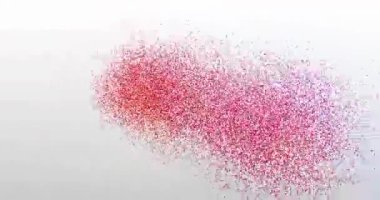 En iyi anlaşma. Parçacık Logosu. Kırmızı Metin Canlandırması