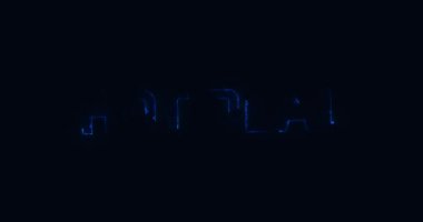 Harika bir anlaşma. Elektrikli yıldırım kelimesi. Metin Canlandırması