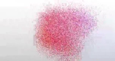 Özel fiyat. Parçacık Logosu. Kırmızı Metin Canlandırması