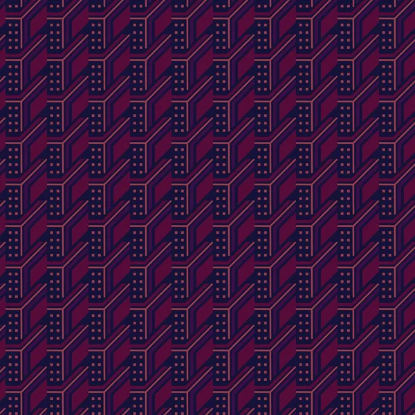 Geometriska Sömlösa Mönster Bakgrund Lila Färg — Stock vektor