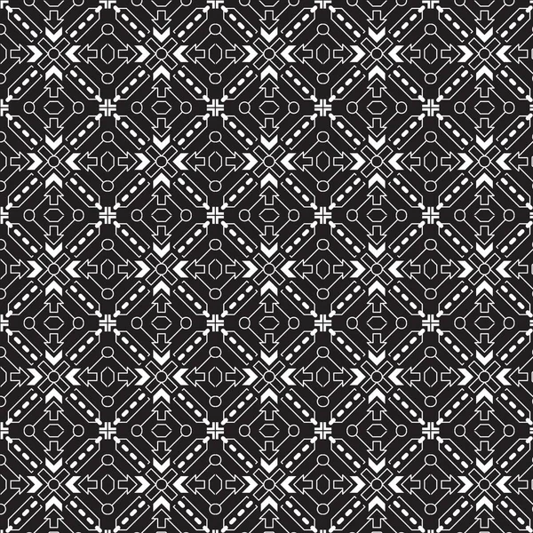 Modèle Tribal Sans Couture Géométrique Traditionnel Dans Style Batik Classique — Image vectorielle