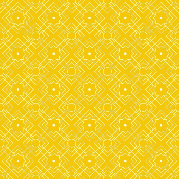 Geometric Seamless Pattern Background Wallpaper Yellow Color — Stock Vector