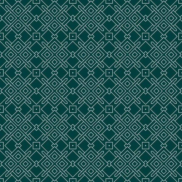 Геометрические Бесшовные Обои Фон Зеленом Цвете — стоковый вектор